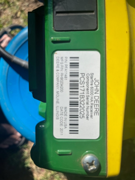 Lot 66 - JOHN DEER STARFIRE 6000 SF3, AUTOTRAC SERIAL NUMBER ...