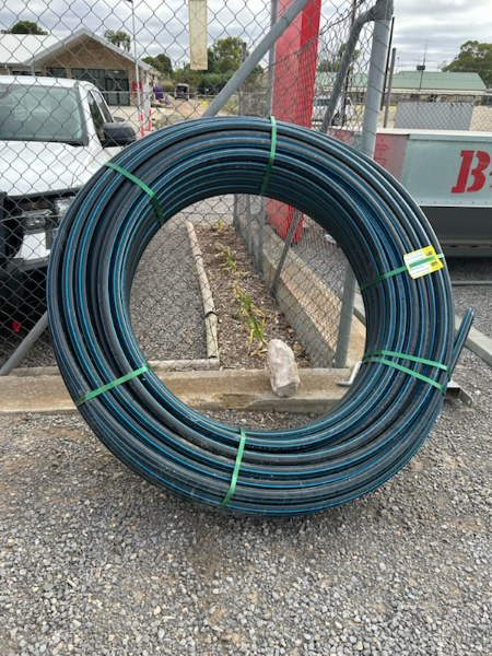 Lot 266 - Blue line Poly Pipe Roll | AuctionsPlus