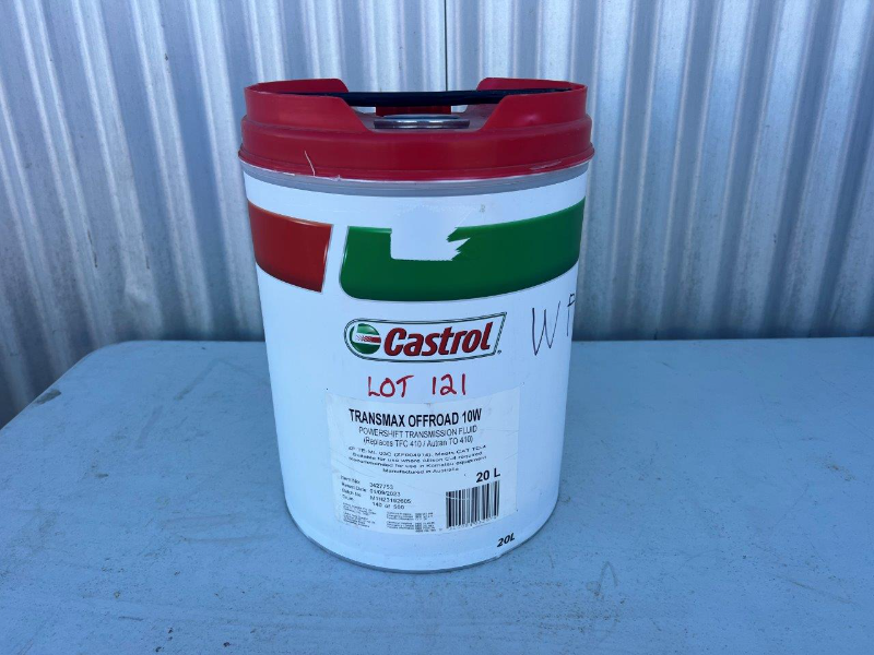 Lot 121 - 20L DRUM OF TRANSMISSION FLUID | AuctionsPlus
