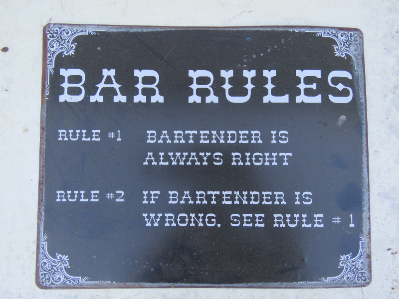 SIGN BAR RULES AuctionsPlus