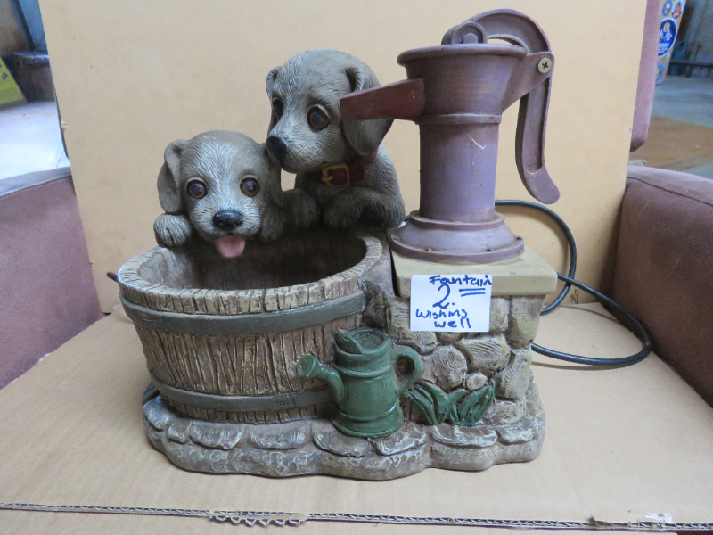 LOT 2 ANTIQUE DOG FOUNTAIN WORKS AuctionsPlus