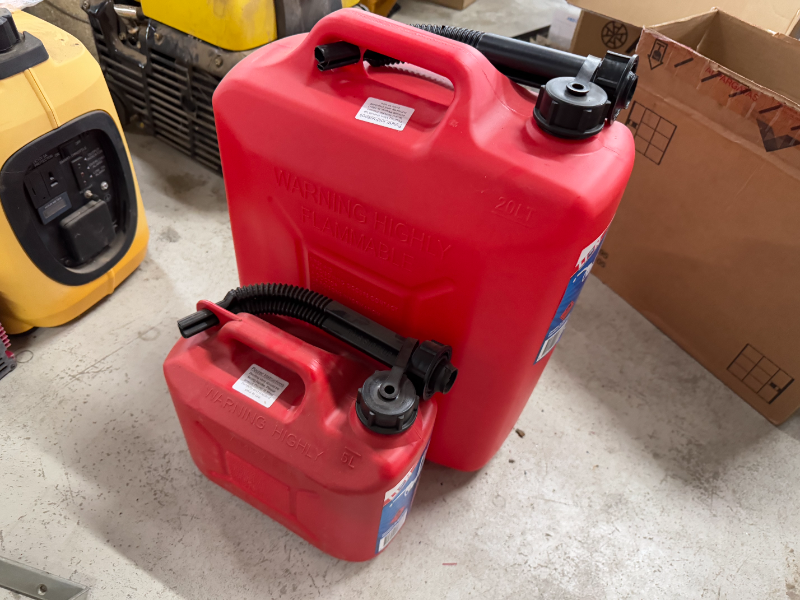 Lot 417 - Pair Plastic Jerry Cans | AuctionsPlus