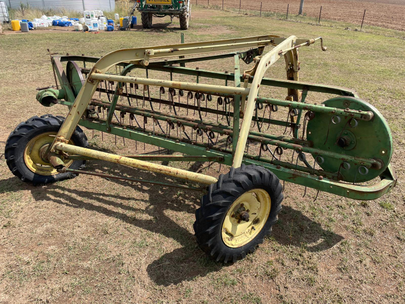 Lot 117 - John Deere 640 Roller Bar Hay Rake | AuctionsPlus