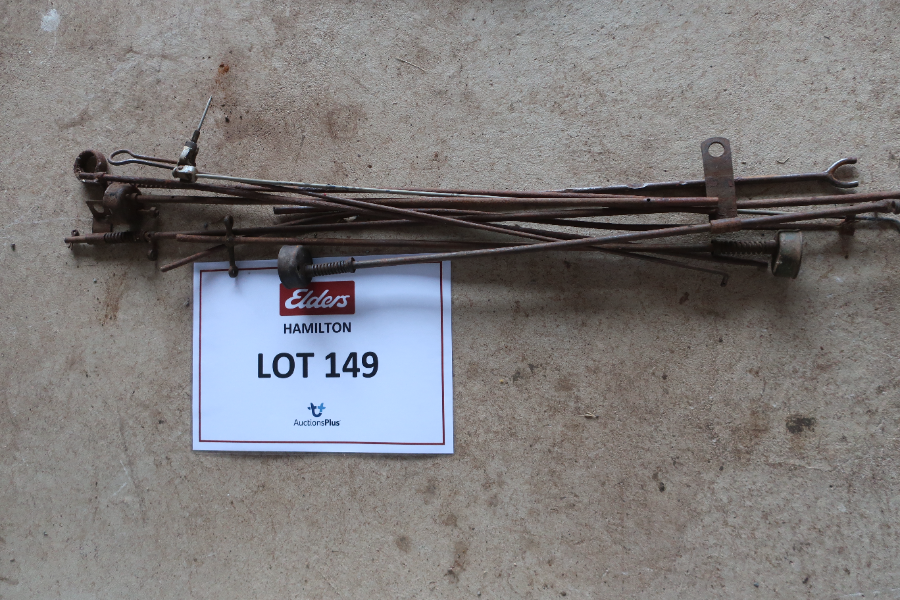 Lot 149 - Fordson control rods | AuctionsPlus