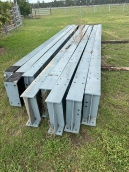 Lot 124 - Steel I Beams 6.5m x 450mm | AuctionsPlus