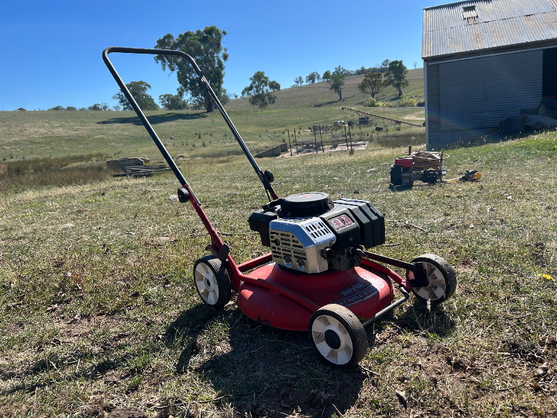 Lot 203 - Rover 2 stroke Push Mower | AuctionsPlus