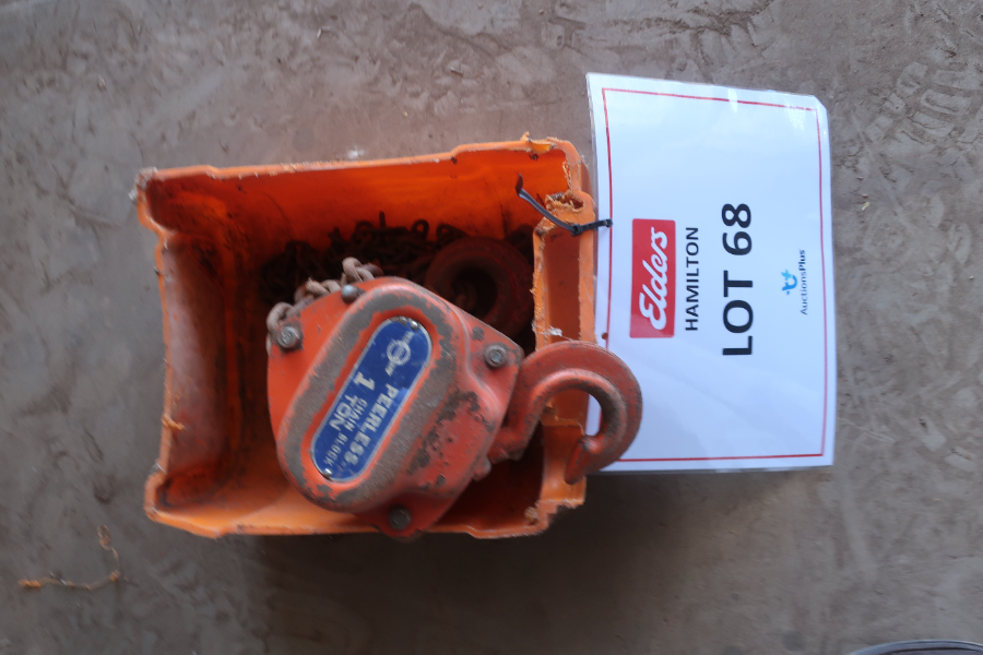 Peerless Chain Block 1 Ton | AuctionsPlus