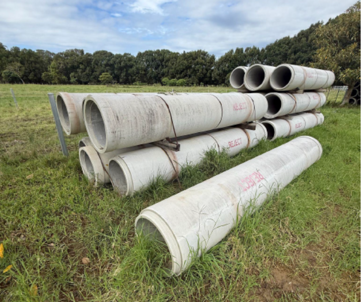 Lot 117 - Compressed Concrete Pipes | AuctionsPlus