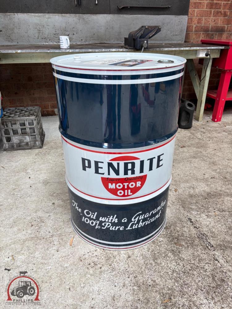 Penrite Table Lot 96 - Penrite Collectable Oil Drum | AuctionsPlus