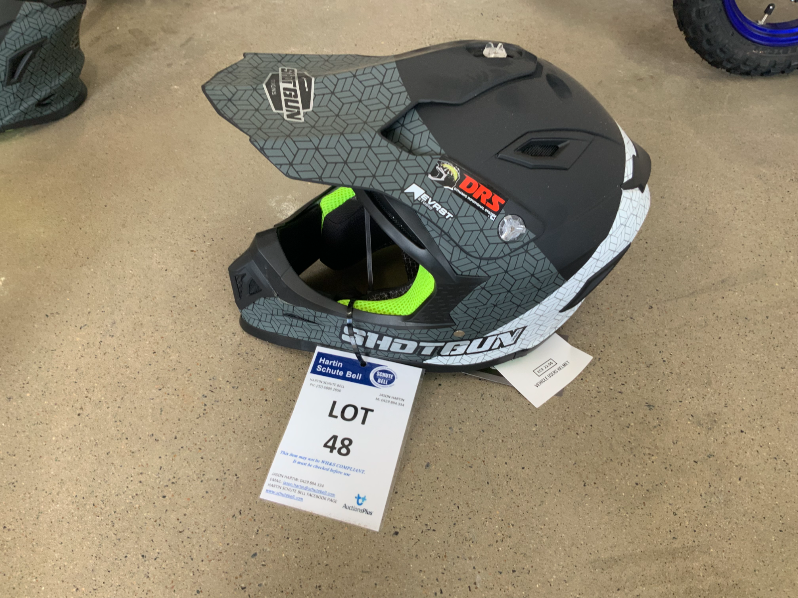 Shotgun Helmet. | AuctionsPlus