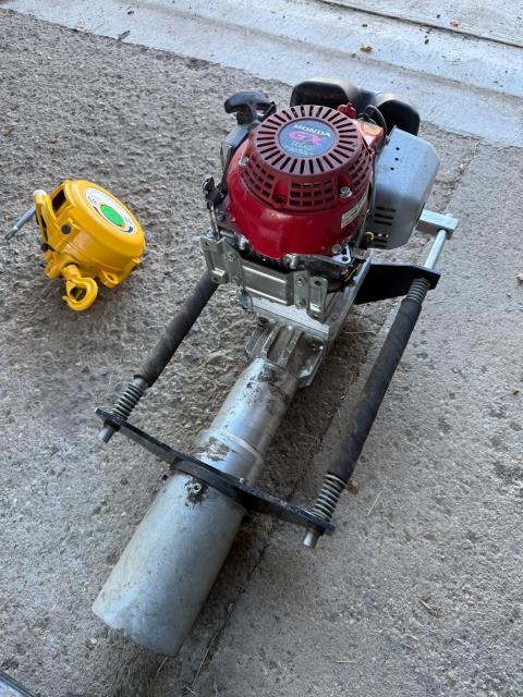 038 · NEW Petrol Powered Post Rammer with Honda Engine (Used)