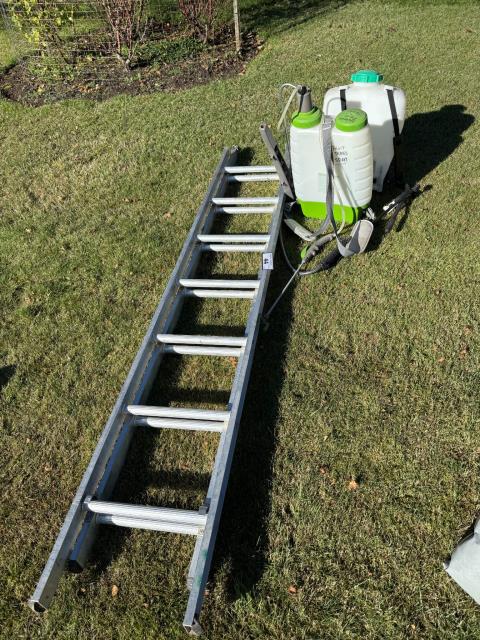 044 · Alum Ladder & Spray Knapsacks (Used)
