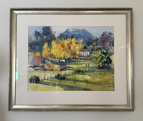 064 · Water Painting ''Bowerbank'' by Jane Yung - ORIGINAL (Used)