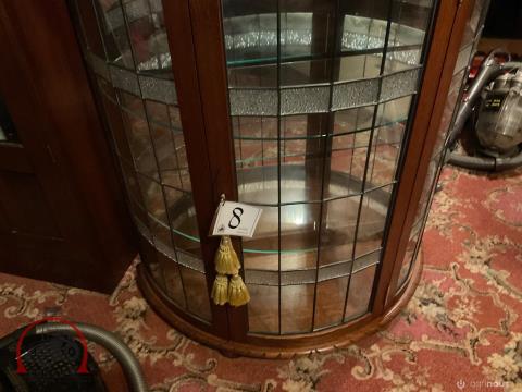 008 · Antique Lead Light Crystal Cabinet