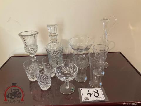 048 · Assorted Glassware