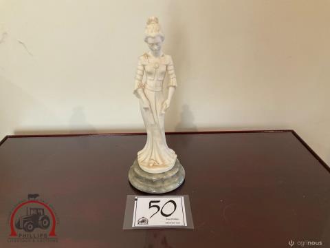 050 · Lady Figurine With Stone Base
