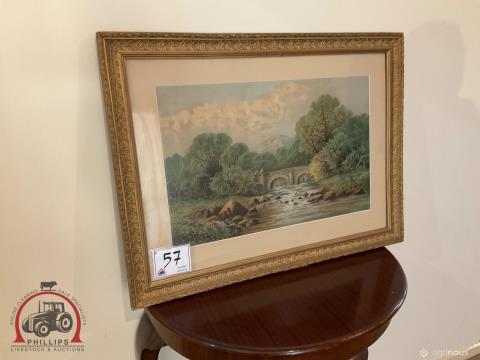 057 · English Country Side Picture, Vintage