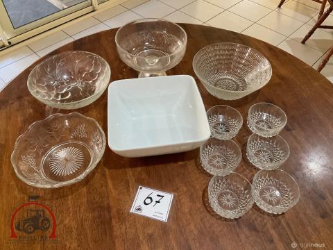 067 · Assorted Serving Bowls & Desert Dishes