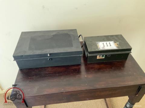 111 · 2 x Money/Cash Boxes