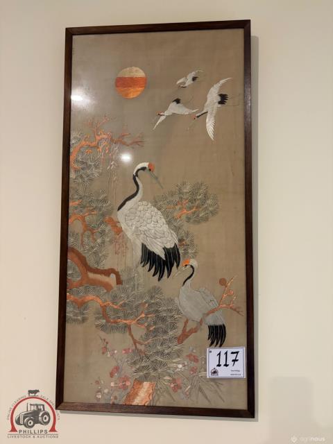 117 · Framed Embroidered Picture