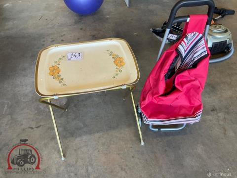 143 · Folding Side Table & Trolley