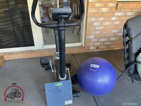 161 · Exercise Bike, Exercise Ball & Scales
