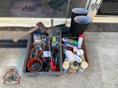 174 · Assorted Tools, Cleaning Products & Gumboots