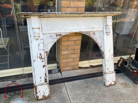 231 · Antique Wooden Mantel