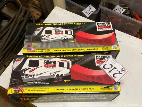 210 · 2 Boxes Of Camper Leveller (NEW) (Used)