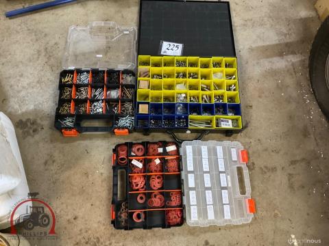 225 · Assorted Bolts, Nuts, Washers, Screws And O Rings (Used)