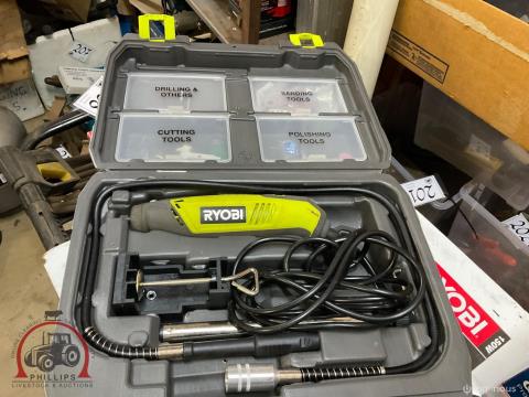 245 · Ryobi 115 Piece Rotary Tool Kit (Used)