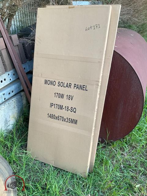 171 · 2 x Mono Solar Panel (170 w , 18v) (New)