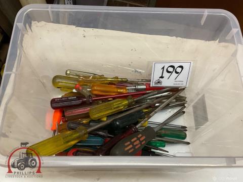 199 · Box Of Assorted Screwdrivers (Used)