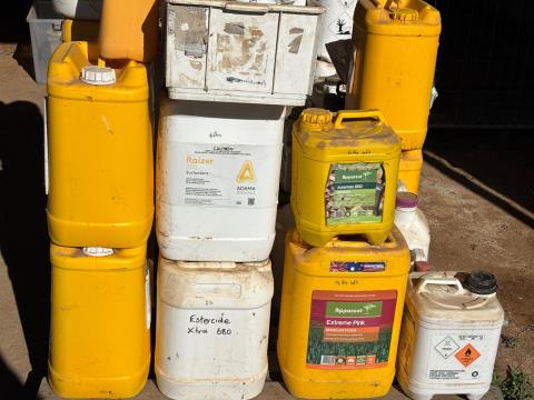 Lot 213 · Assortment of chemicals