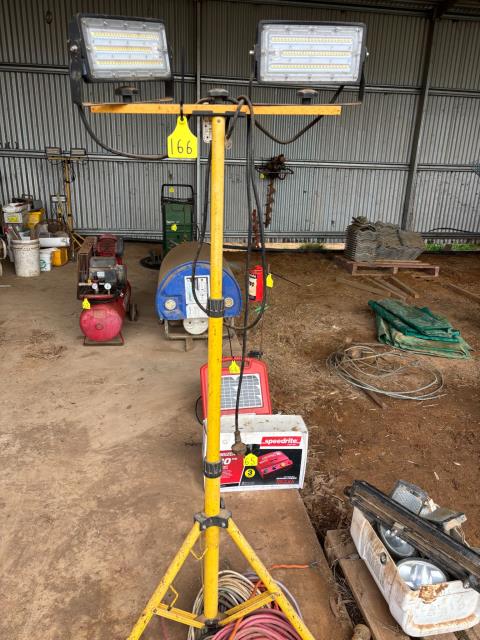 Lot 166 · Work light & power leads