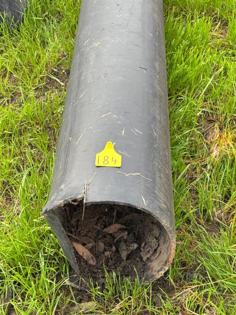 Lot 184 · 4m x 300mm Black Brute Poly Pipe
