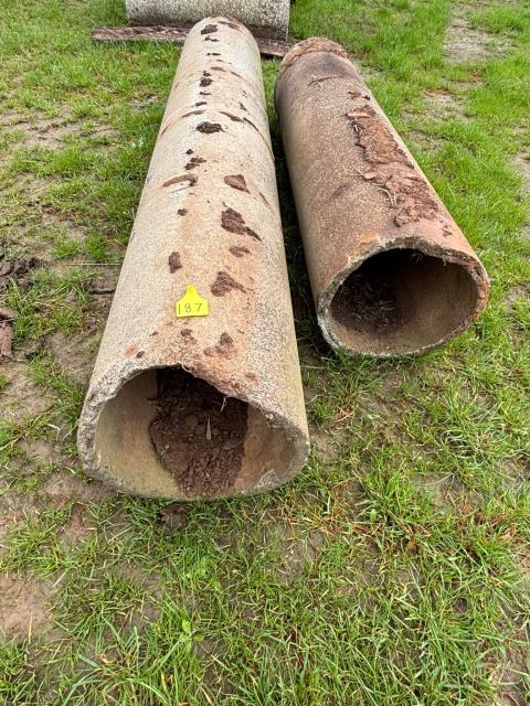 Lot 187 · 15'' concrete pipe various lengths