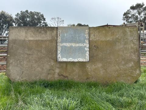 Lot 190 · Large concrete channel stop door