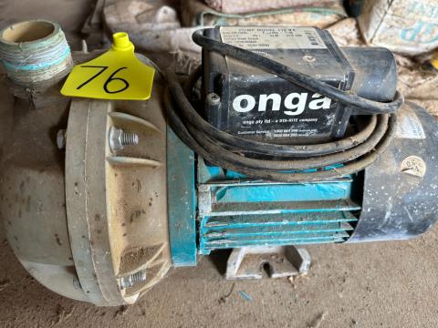 Lot 76 · Onga 112 VX HyFlo Pump