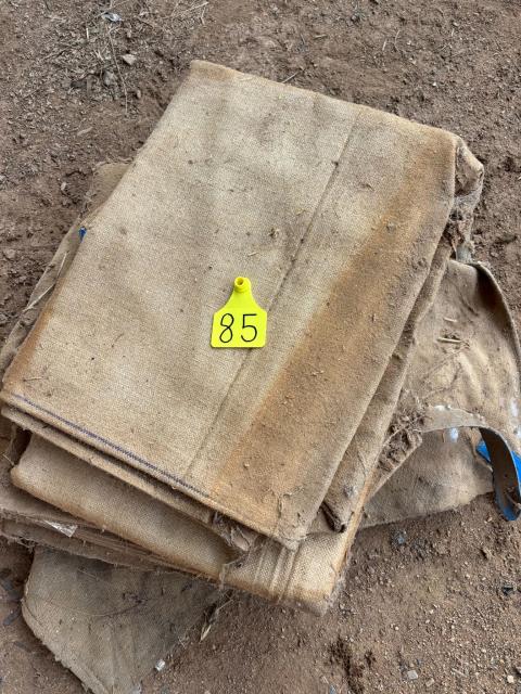 Lot 85 · 5 x Jute Cow Rugs