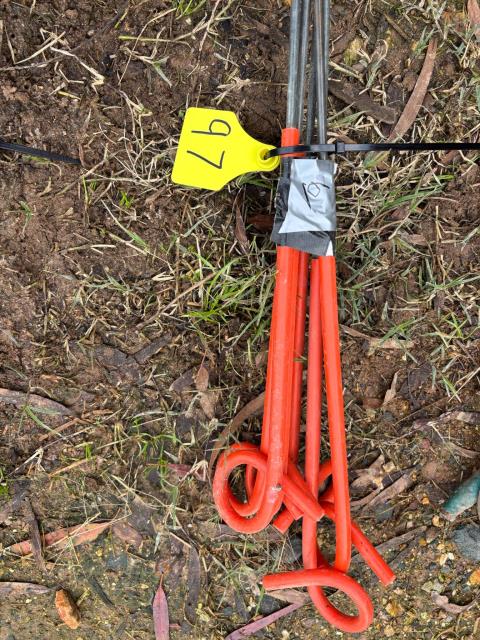 Lot 97 · 6 x Piggy Tail Fence Post