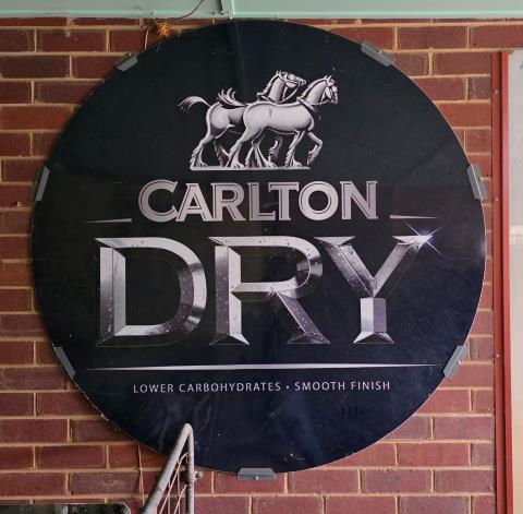Carlton Draught Light Box Lenses (Public Bar) 820w x 600h