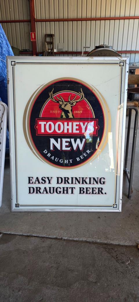 Tooheys New Framed Perspex Sign 1030mm high x 775mm wide