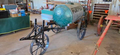 117 · Restored 1898-1919 Furphy with Header Front Wheel on Cart