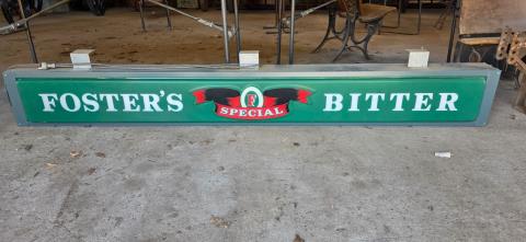 Complete 1500 and working Fosters Spec Bitter light box 2500 x 200