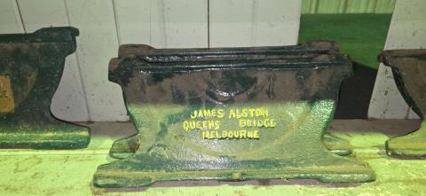 James Alston cast trough ends (pair)