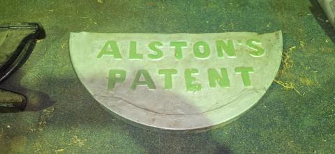 049 · Alston's Patent Pressed tin trough end