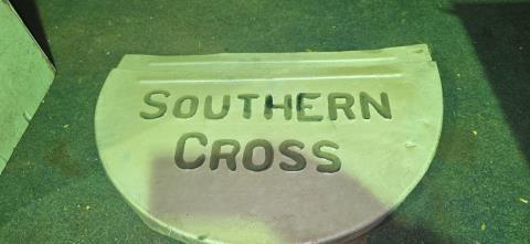 Pair large Southern Cross trough ends