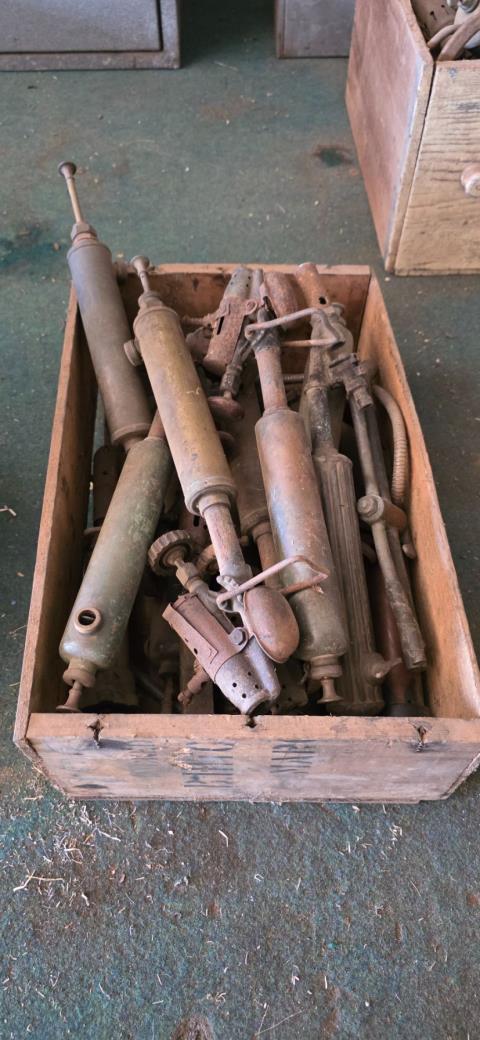 Assortment of Brass Gas Torches