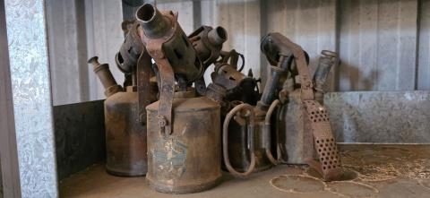 6 x Brass Torches